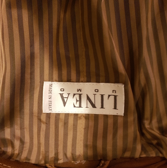 Linea uomo leather dress coat. - Picture 4 of 7